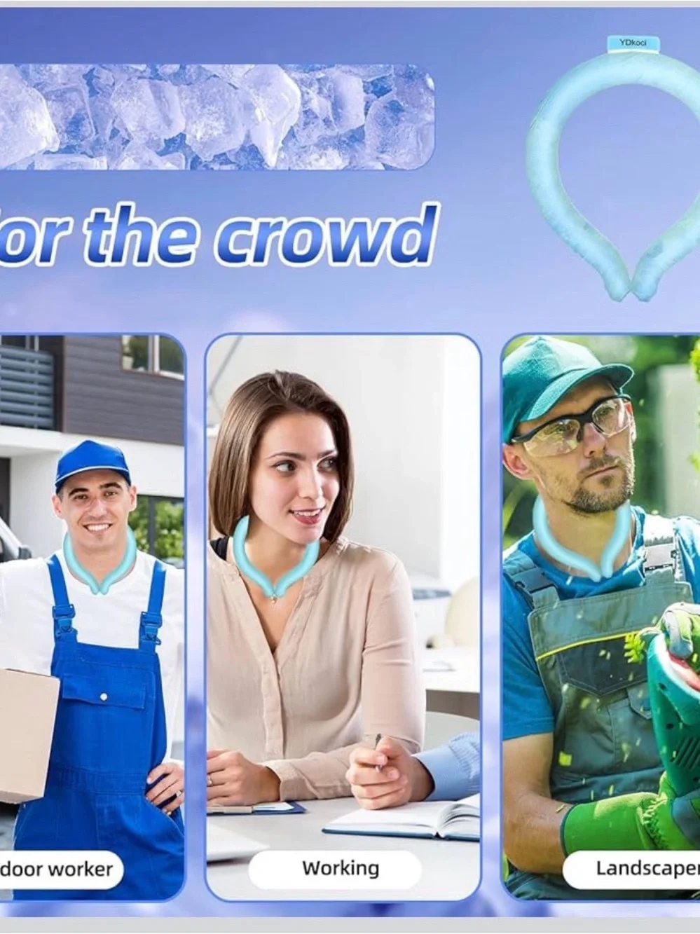 Cooling Neckband in Light Blue